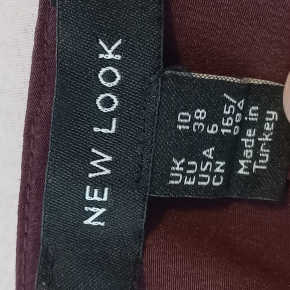 Size 10 Ruffle Dark Purple ½ Sleeve Knee Length Shift Dress - Picture 4 of 6